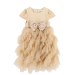 Angel's Face Abito Sabbia con Tulle per Bambine