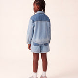 Iceberg Kids Girls' Light Blue Denim Shorts