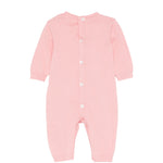 Blumarine Tutina Rosa Bubble con Logo Ricamato per Neonate