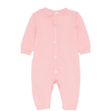 Blumarine Tutina Rosa Bubble con Logo Ricamato per Neonate