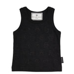 Philipp Plein Kids Canotta Nero All-Over per Bambine