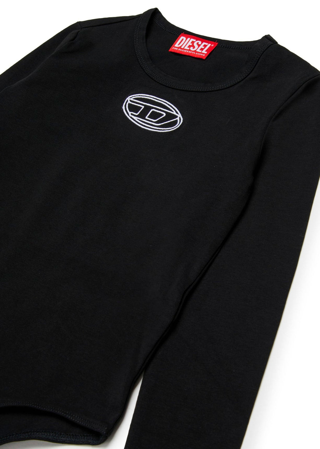 Diesel Kids Body Nero con Oval D per Bambine (dettaglio)