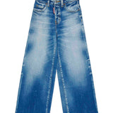 Dsquared2 Kids Jeans Boyfriend Bleached per Bambine