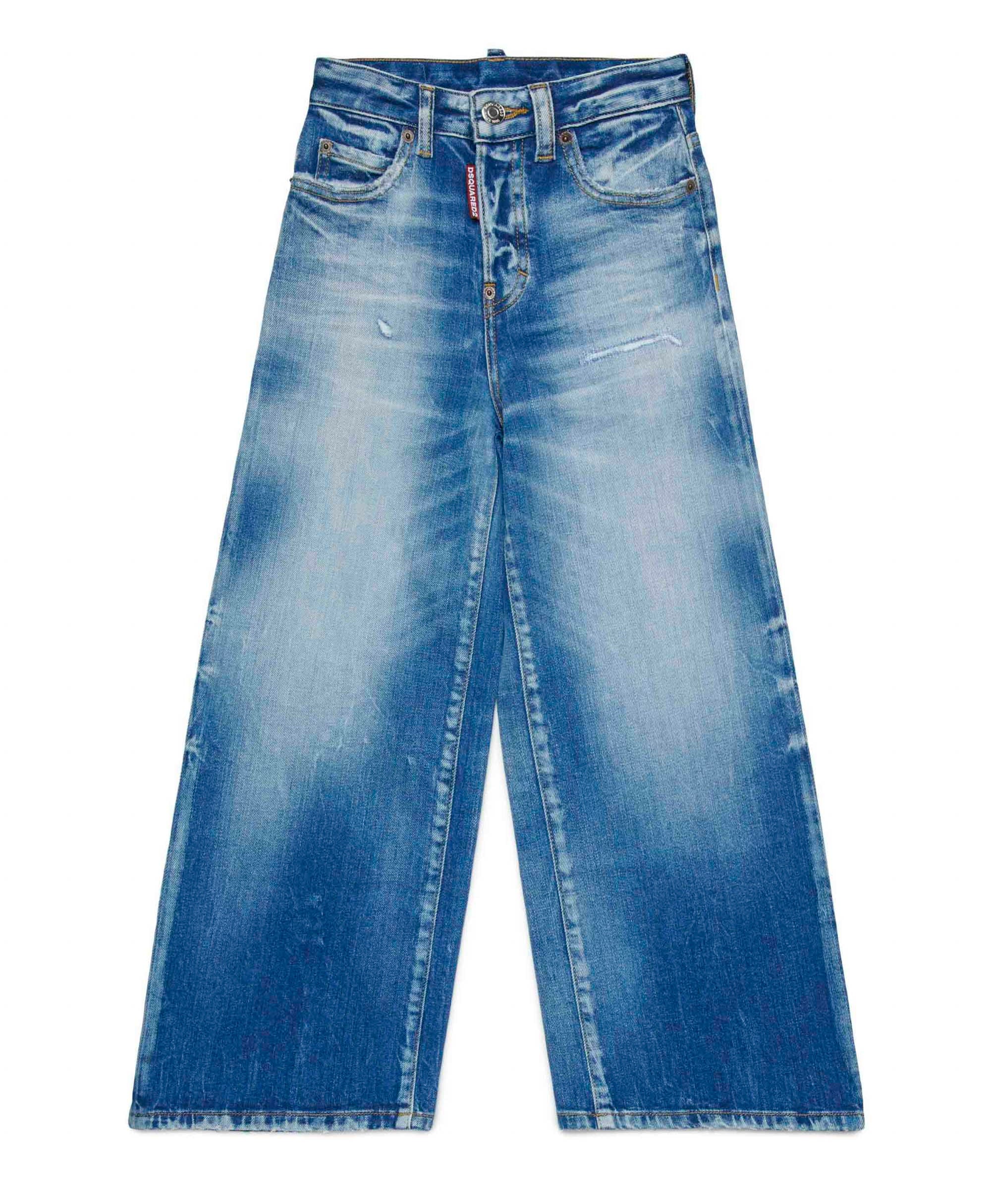 Dsquared2 Kids Jeans Boyfriend Bleached per Bambine