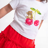 Moschino Kids Completo T-shirt con Stampa Gonna con Stampa per Neonate