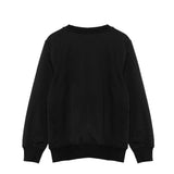 Moschino Kids Felpa Nera Girocollo con Stampa Logo 3D per Bambini o Bambine