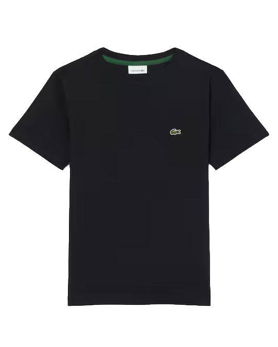 Lacoste Kids T-Shirt Nero con Logo Unisex