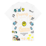 Barrow Kids t-Shirt Off-White con Stampa Logo All-Over Unisex