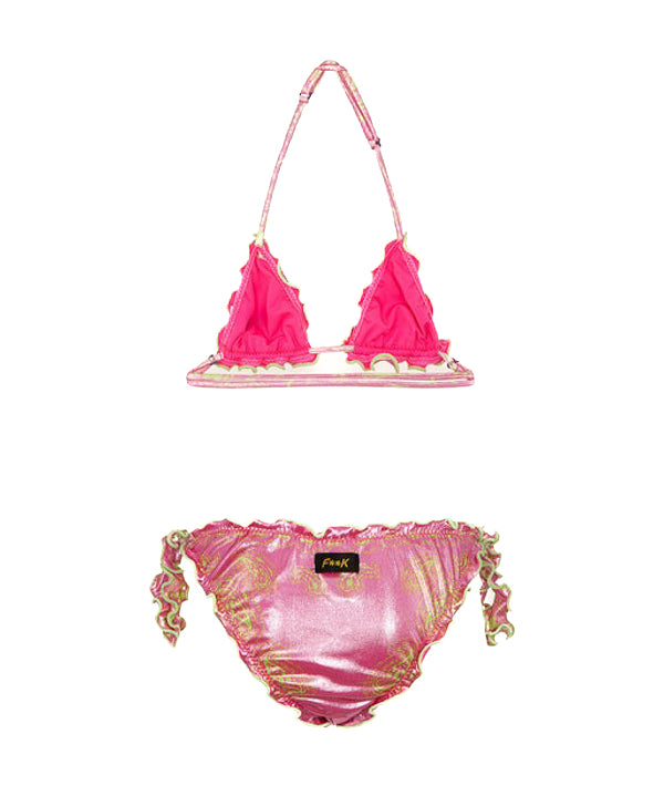 Effek Costume Bikini Fantasia Rosa per Bambine