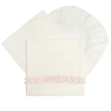 Barcellino Kids Set Lenzuola Latte e Rosa per Neonate