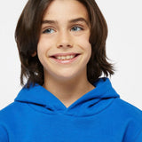 Dickies Kids Felpa Azzurra con Cappuccio con Micro Logo per Bambini (dettaglio)