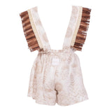 Cocò et Mamà Salopette Maia Beige per Bambine