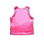 Diesel Kids Top Fucsia Metallizzato con Oval D per Bambine