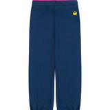 Barrow Kids Pantaloni Blu con Coulisse e Logo Rosa per Bambine