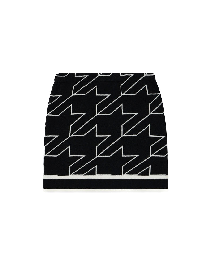 Iceberg Kids Gonna Nera in Maglia Pied-de-Poule per Bambine