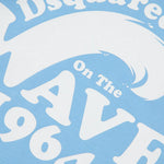 Dsquared2 Kids T-Shirt Celeste con Logo Wave 1964 per Bambini
