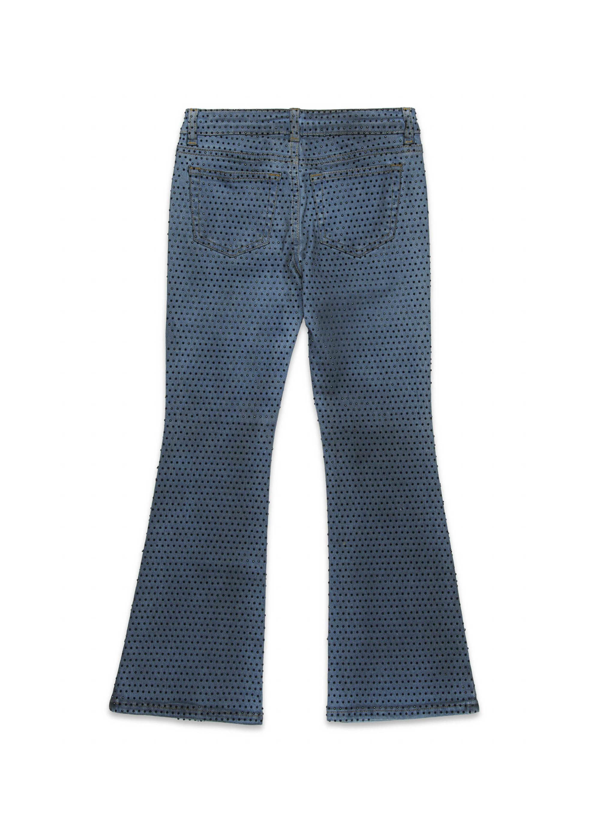 Diesel Kids Jeans Denim con Applicazione Strass per Bambine (retro)