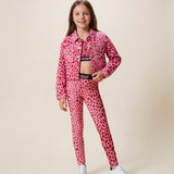 Just Cavalli Kids Girls' Patterned Pink Jacket