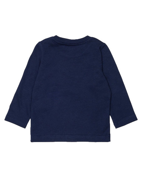 Dsquared2 Kids T-Shirt Maniche Lunghe Blu con Logo per Neonati