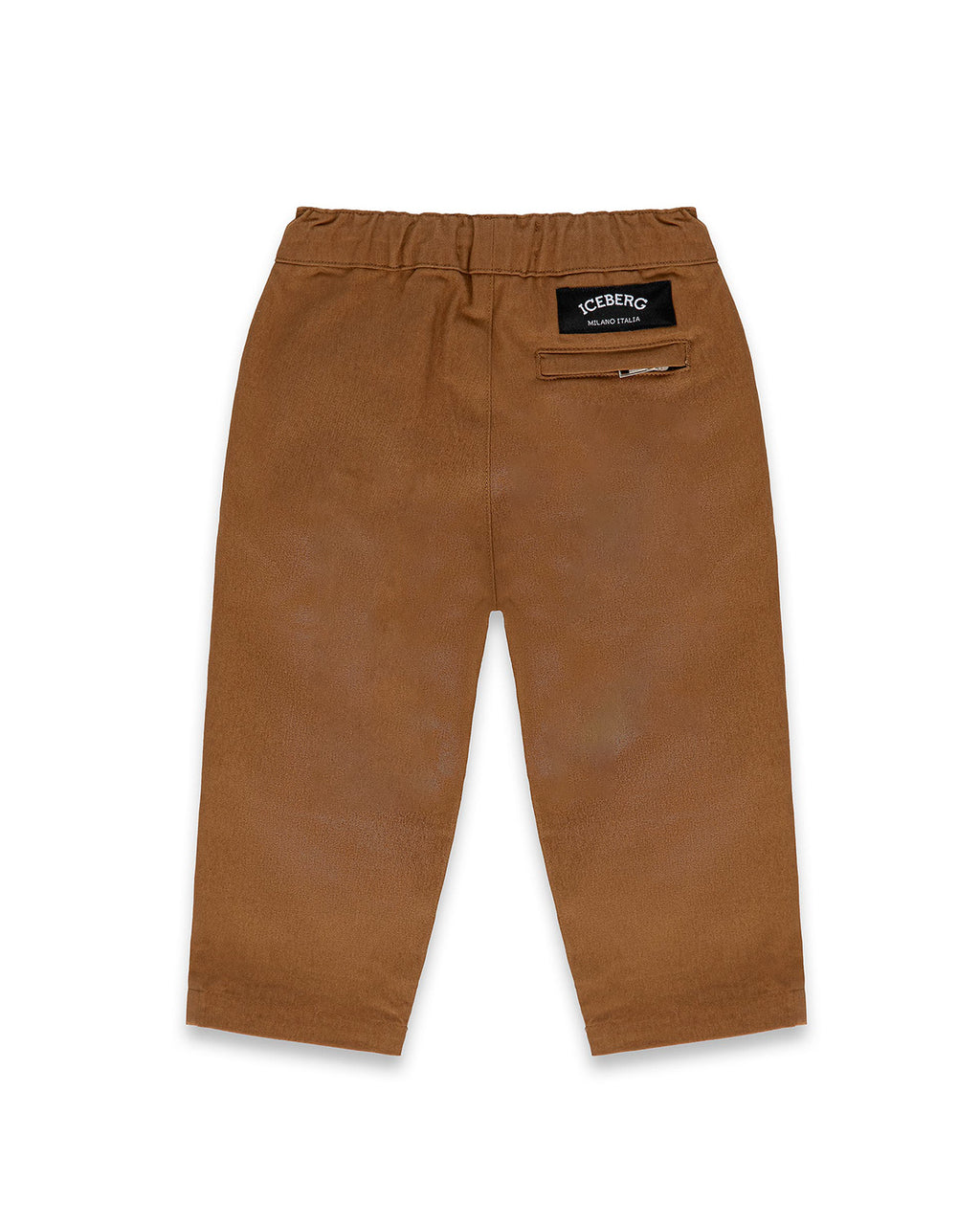 Iceberg Kids Pantalone Sabbia con Logo Ricamato per Neonati