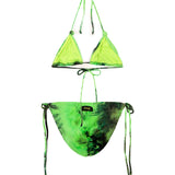 EffeK Costume Bikini Fantasia Verde per Bambine