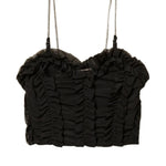 Twinset Kids Top Nero con Tulle per Bambine