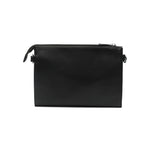 Msgm Kids Borsa Nera con Logo Goffrato