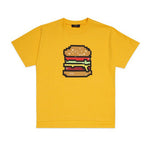 N°21 Kids T-shirt con Stampa Hamburger Gialla