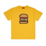N°21 Kids T-shirt con Stampa Hamburger Gialla