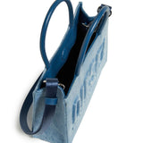 Diesel Kids Borsa in Denim Blu con Logo 3D per Bambine