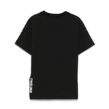 Dsquared2 Kids Black T-shirt with EDTN Sport Print for Children
