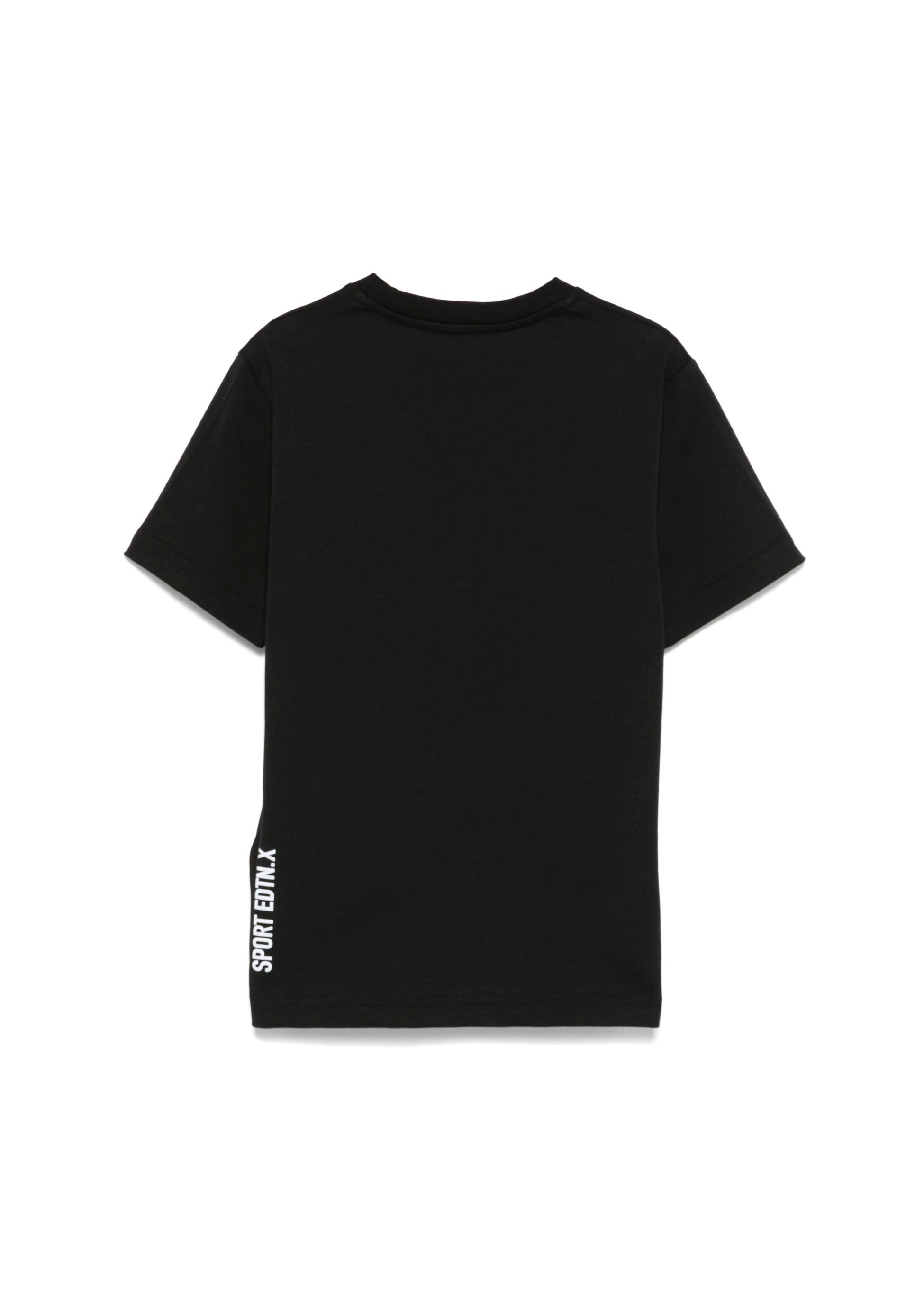 Dsquared2 Kids T-shirt Nera con Stampa Sport EDTN per Bambini