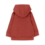 BOSS Kids Felpa Rossa con Cappuccio e Stampa Grafica con Logo per Bambini