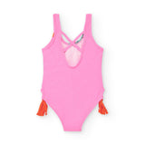 Tuc Tuc Costume Monokini Rosa Cat per Neonate