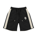 Yes London Kids Bermuda Nero con Dettaglio Laterale a Contrasto e Applicazione Logo per Bambini