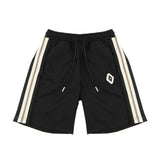 Yes London Kids Bermuda Nero con Dettaglio Laterale a Contrasto e Applicazione Logo per Bambini