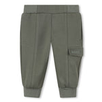 Boss Kids Pantalone Verde con Elastico per Neonati
