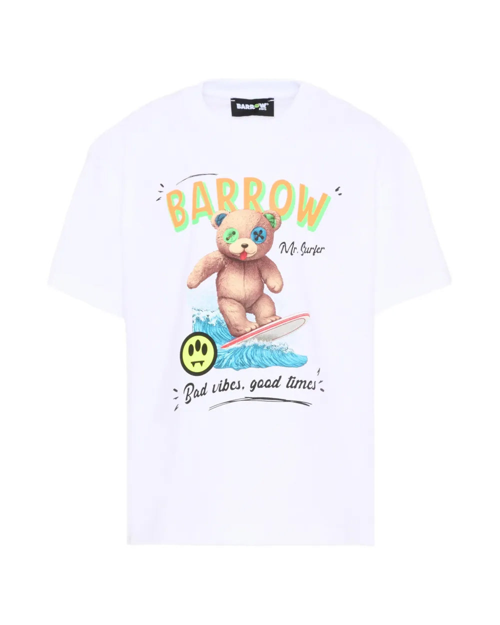 Barrow Kids T-Shirt Off-White con Stampa Unisex
