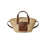 Twinset Kids Borsa Paglia e Cuoio con Maniche per Bambine
