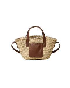 Twinset Kids Borsa Paglia e Cuoio con Maniche per Bambine