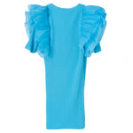 Twinset Kids Abito Fitted con Maniche in Organza