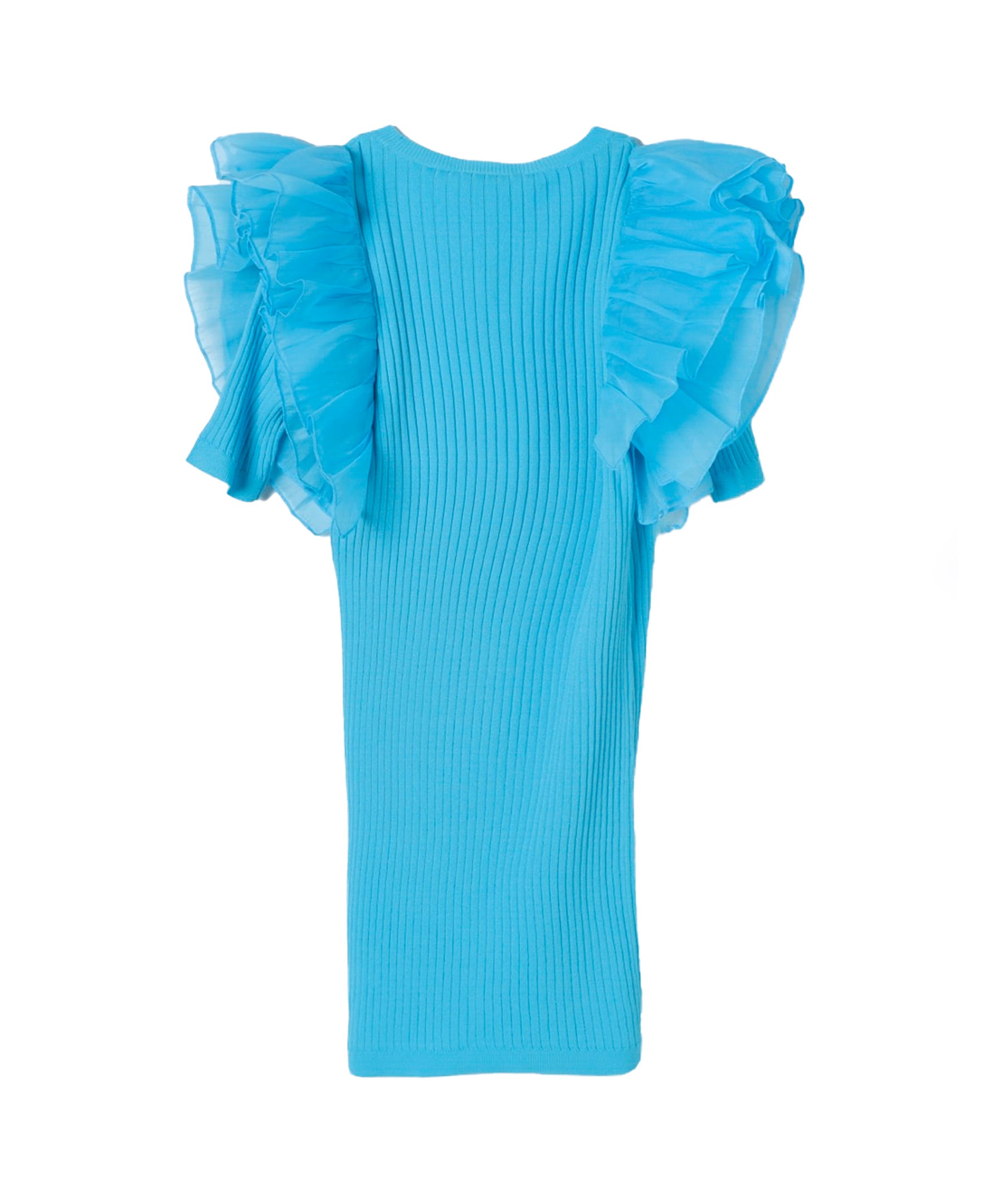 Twinset Kids Abito Fitted con Maniche in Organza