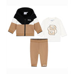 Boss Kids Completo Biscotto Felpa con T-shirt e Pantaloni per Neonati