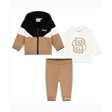 Boss Kids Completo Biscotto Felpa con T-shirt e Pantaloni per Neonati