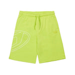 Diesel Kids Bermuda Verde Mela con Macro Oval D per Bambini