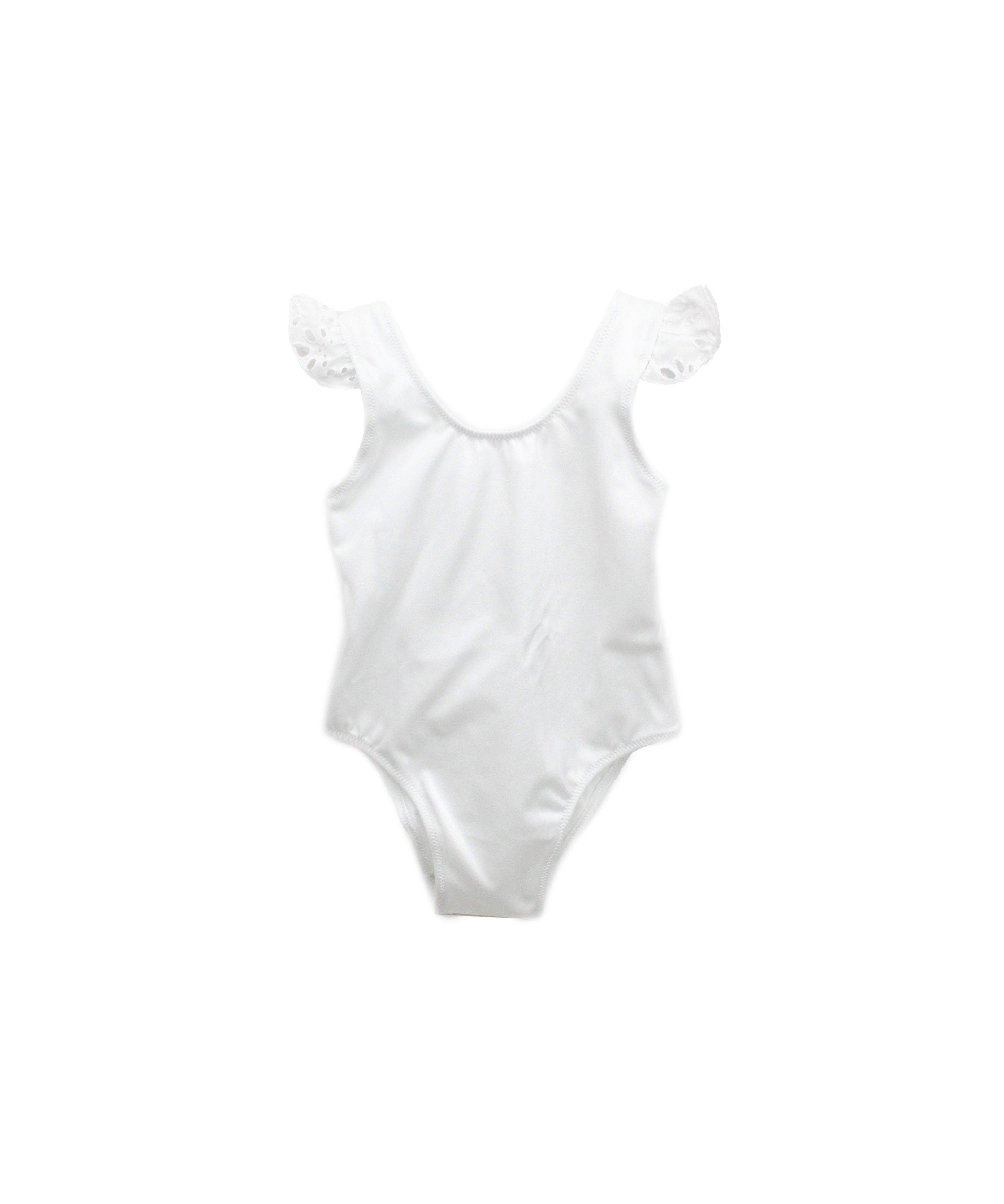 4GIVENESS Costume Monokini Bianco con Ruches per Neonate