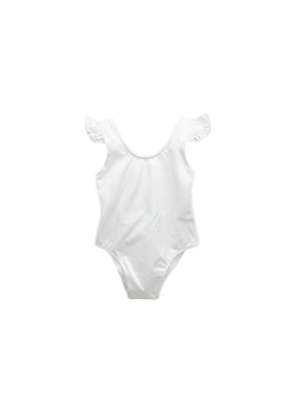4GIVENESS Costume Monokini Bianco con Ruches per Neonate