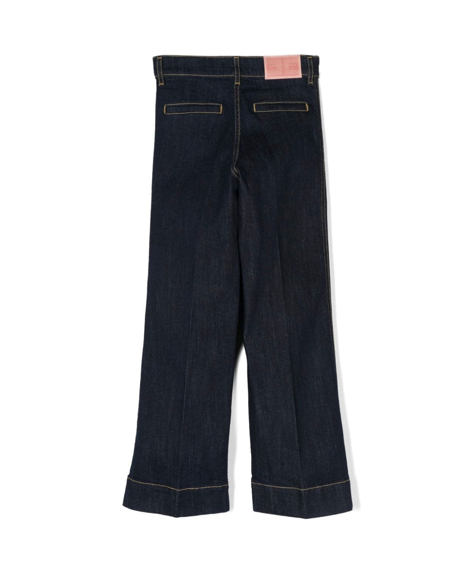Elisabetta Franchi La Mia Bambina Jeans Denim Blue per Bambine (retro)