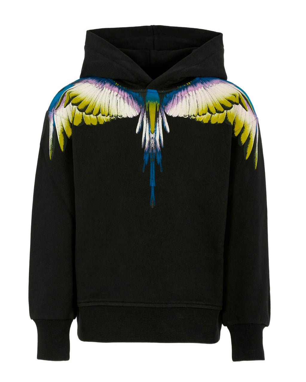 Marcelo Burlon County Of Milan Kids  Felpa Nera con Cappuccio per Bambini