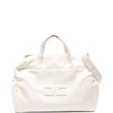 Elisabetta Franchi La Mia Bambina Borsa Mamma Panna con Logo